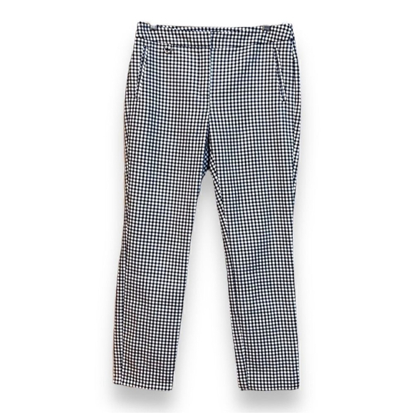 Adrianna Papell Pants - Cropped Pants Women's Size 4 Black & White Checkered
